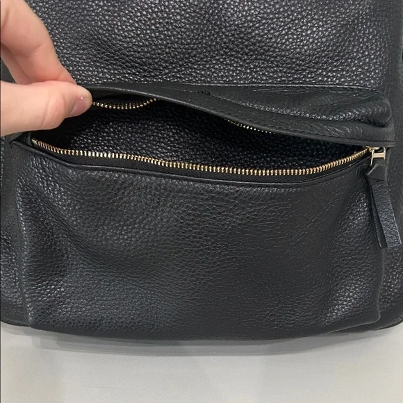 Tory Burch Black Full Size Pebbled Leather Backpack- Excellent! - Picture 5 of 9